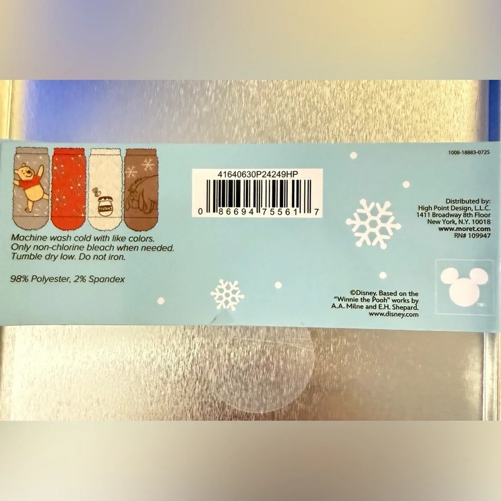 Disney Winnie the Pooh Brown and Cream Socks